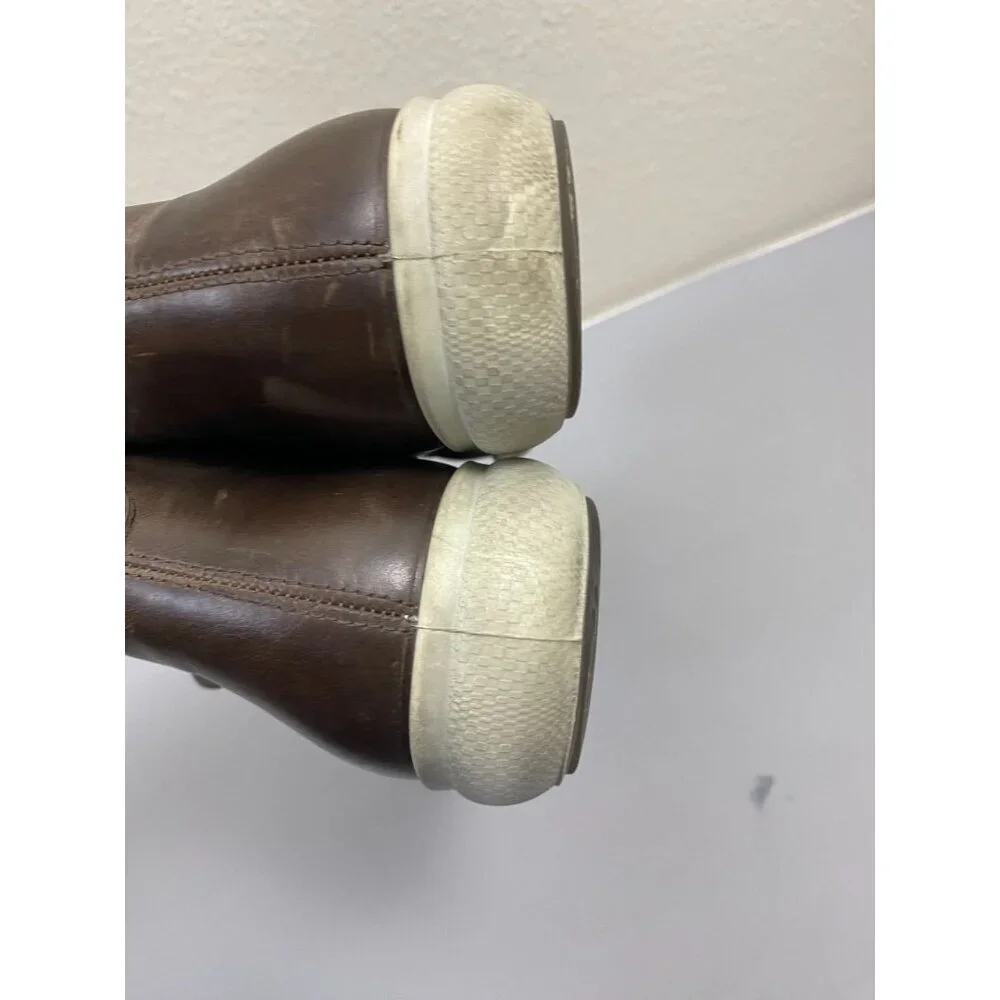 ECCO Brown Leather Chukka Boot EU 41size 7/ 7.5 Lace up Classic